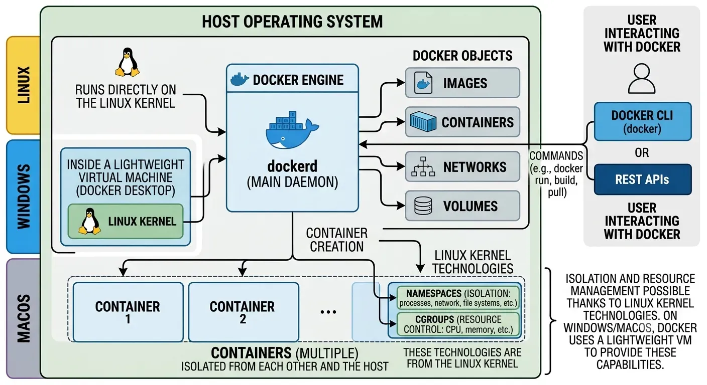 Docker general diagram